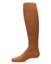 Memoi Kid's Soft Pima Cotton Opaque Tights In Brown