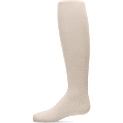 Memoi Babies'  Kid's Soft Pima Cotton Opaque Tights In Brown