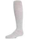 Memoi Kid's Soft Pima Cotton Opaque Tights In Gray