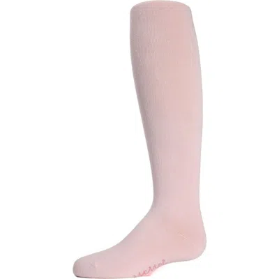 Memoi Babies'  Kid's Soft Pima Cotton Opaque Tights In Pink