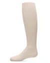 Memoi Kid's Soft Pima Cotton Opaque Tights In White
