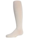 Memoi Kid's Soft Pima Cotton Opaque Tights In White