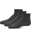 Memoi Kids' 3 Pair Pack Mid Cut Cotton Blend Socks In Gray