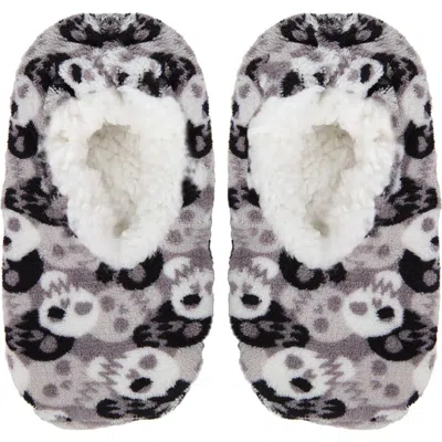 Memoi Kids'' Bones And Skulls Non-skid Slippers In Gray