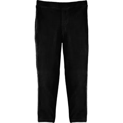 Memoi Kids' Comfort Stretch Cotton Blend Leggings In Black