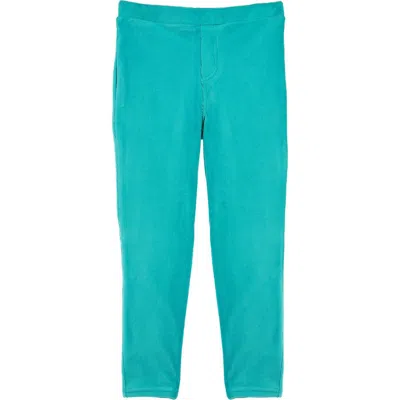 Memoi Kids' Comfort Stretch Cotton Blend Leggings In Capri Breeze