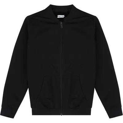 Memoi Kids Faux Fur Zip Up Jacket In Black