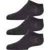 Memoi Kids Low Cut Cotton Blend Socks 3-pack In Black