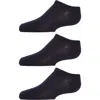 Memoi Kids Low Cut Cotton Blend Socks 3-pack In Black