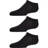 Memoi Kids Low Cut Cotton Blend Socks 3-pack In Black