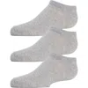 Memoi Kids Low Cut Cotton Blend Socks 3-pack In Gray