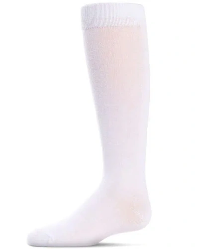 Memoi Kids'  Knee High Uniform Socks In White