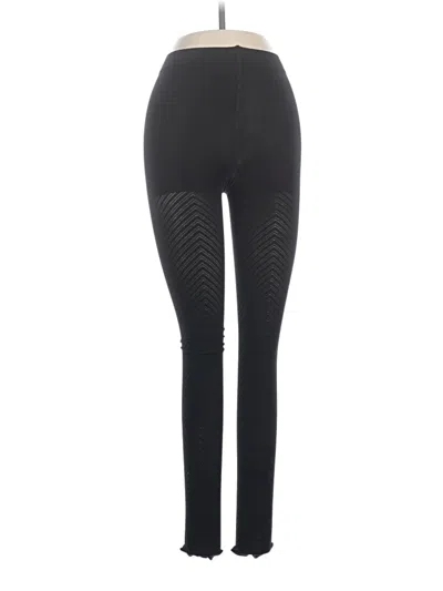 Pre-owned Memoi Leggings In Black