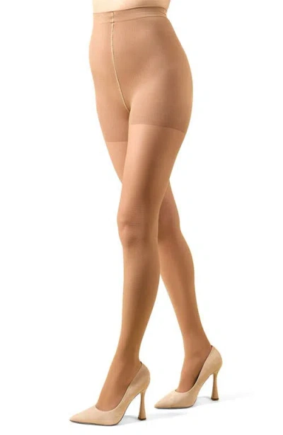 MEMOI MEMOI COTTON ON TOP LIGHT SUPPORT CONTROL TOP TIGHTS