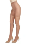 Memoi Lustre Shaper Tights In Brown