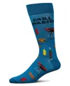 Memoi Men's Grill Master Rayon Crew Socks