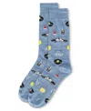 Memoi Men's Occupation Novelty Crew Socks In Blue