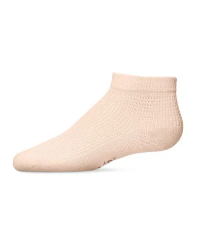 Memoi Kids'  Mesh Anklet Sock In Pink
