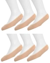 Memoi Kids'  Microfiber Liner Socks 6-pack In Multi
