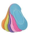 Memoi Kids'  Microfiber Liner Socks 6-pack In Multi