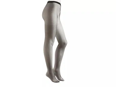 Memoi Mini Fishnet Tights In Gray