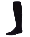 Memoi Kids'  Multi Stone Knee-high Socks In Black
