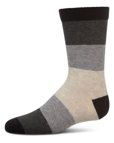 Memoi Kids'  Ombre Color Block Crew Sock In Multi