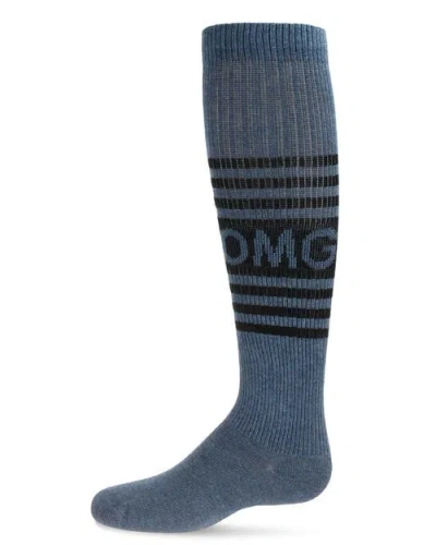 Memoi Kids'  Omg Knee High Sock In Blue