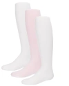Memoi Kids'  Opaque Basic Non-binding Tights 3 Pack In Multi