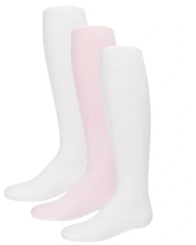 Memoi Kids'  Opaque Basic Non-binding Tights 3 Pack In Multi