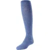 Memoi Opaque Basic Sweater Tights In Blue