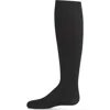 Memoi Kids'  Opaque Fine Ribbed Nylon Tights In Black