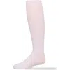 Memoi Kids'  Opaque Fine Ribbed Nylon Tights In White