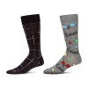 Memoi Pickleball Mens 2 Pair Crew Socks In Multi
