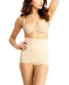 Memoi Plus Size High-waisted Seamless Shaping Boy Shorts In Nude