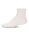 Memoi Kids'  Pointelle Dot Anklet Socks In Brown