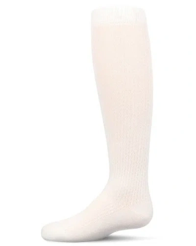 Memoi Babies'  Pointelle Dot Knee High Socks In Gray