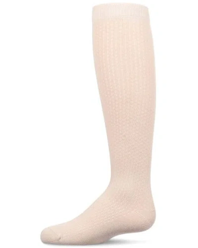 Memoi Babies'  Pointelle Dot Knee High Socks In Pink
