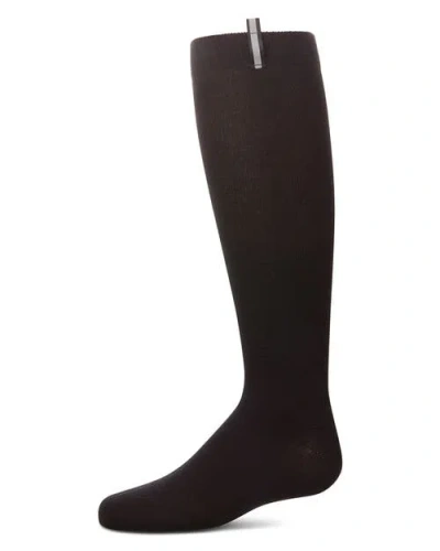 Memoi Kids'  Reflective Tab Knee High Socks In Black