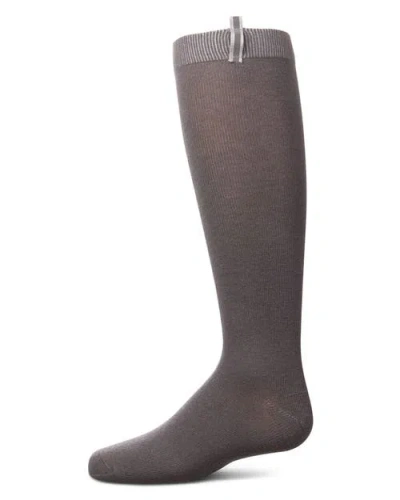 Memoi Kids'  Reflective Tab Knee High Socks In Brown