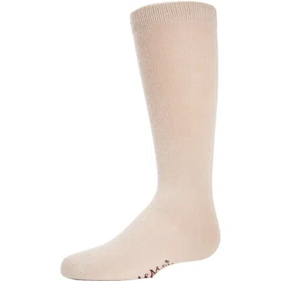 Memoi Babies'  Ribbed Classic Solid-color Knee High Sock In Brown