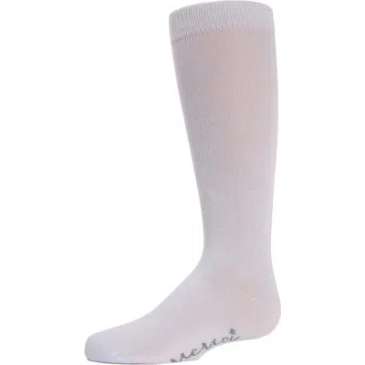 Memoi Babies'  Ribbed Classic Solid-color Knee High Sock In Pink