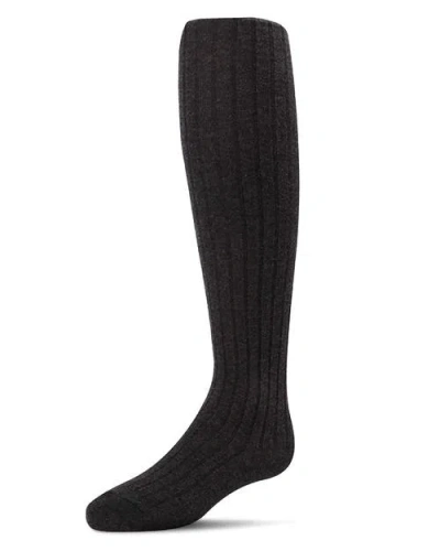 Memoi Kids'  Ribbed Non-binding Infant Tights In Gray