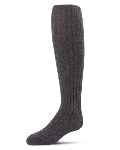 Memoi Kids'  Ribbed Non-binding Infant Tights In Gray