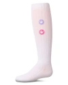 Memoi Kids'  Rubber Smiley Face Rich Knee Sock In Multi