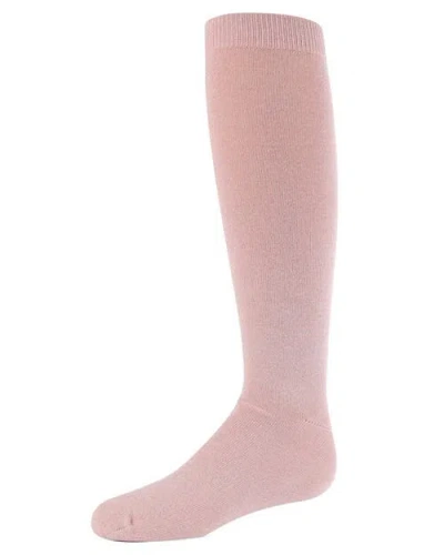 Memoi Kids'  She Shimmers Knee Socks In Pink
