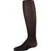 Memoi Kids'  Sheer Nylon Tights In Brown