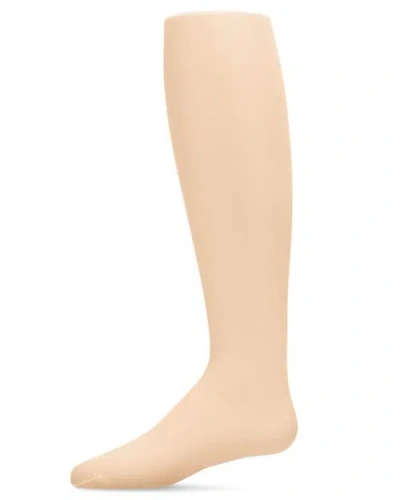 Memoi Kids'  Sheer Nylon Tights In Brown