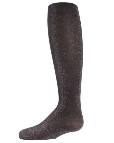 Memoi Kids'  Shining Star Shimmer Tights In Brown
