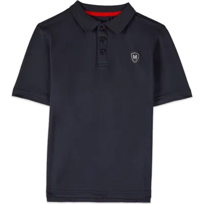 Memoi Kids'  Silky Dri-effect Short Sleeve Polo Shirt In Blue